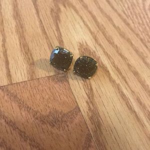 Kate spade earrings! Gold With sparkles!